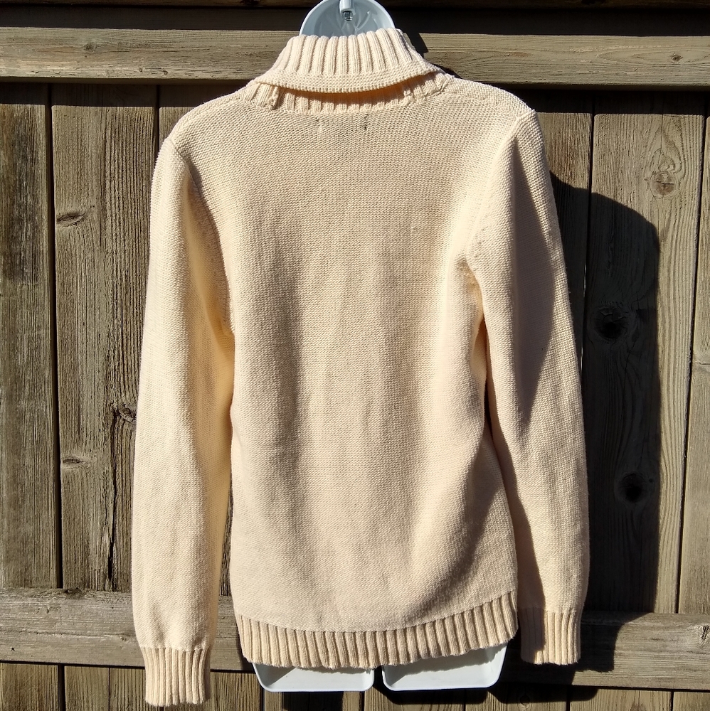 Ralph Lauren Cream Preppy Sweater Sz L - Picture 4 of 6